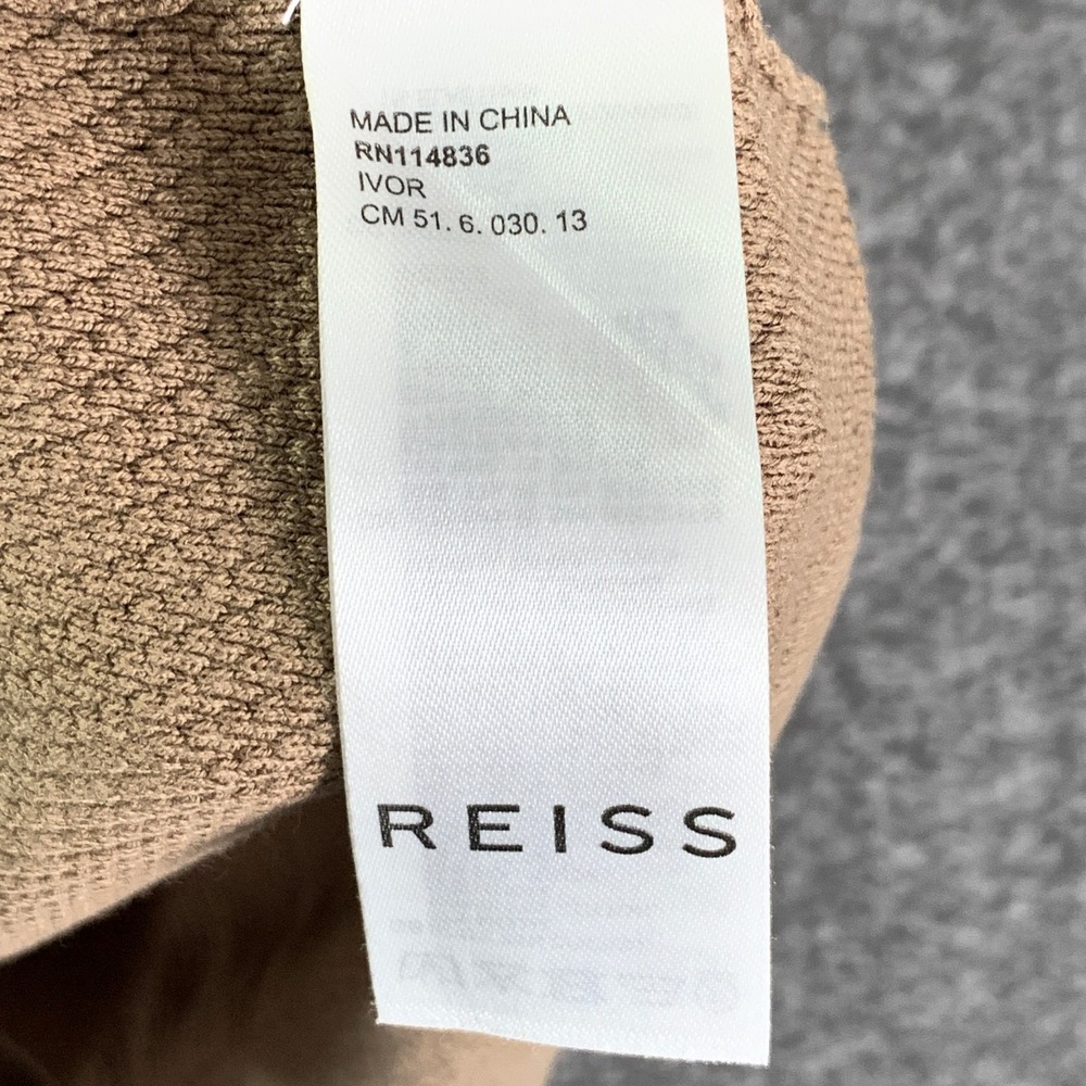 Reiss Knit Polo Men 2XL Brown Short Sleeve Old Money Casual Preppy - Picture 4 of 10